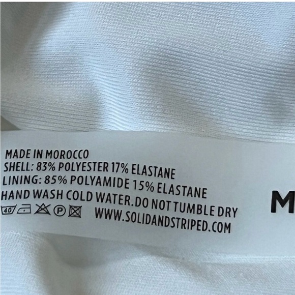 Solid & Striped One‑Piece Swimsuit Women’s Size Medium NWT - Picture 10 of 16